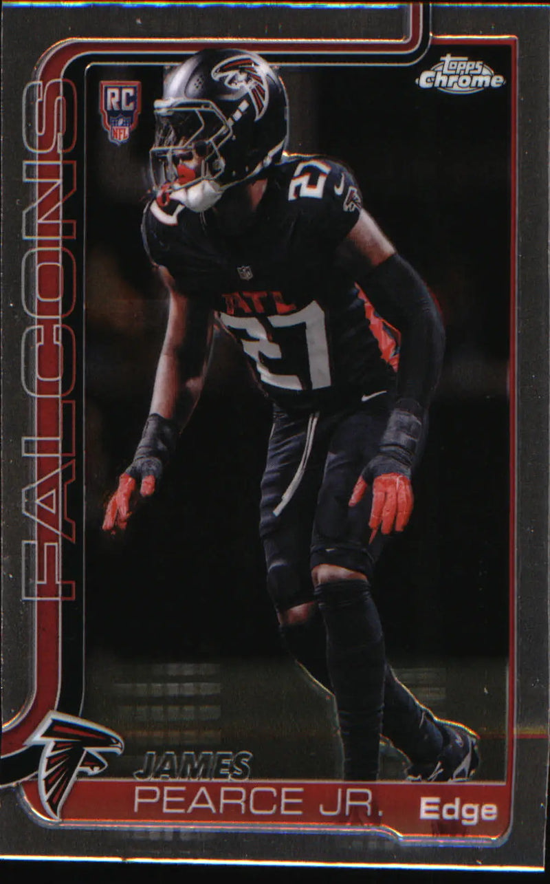 2025 Topps Chrome #351 James Pearce Jr. Rookie Rookie