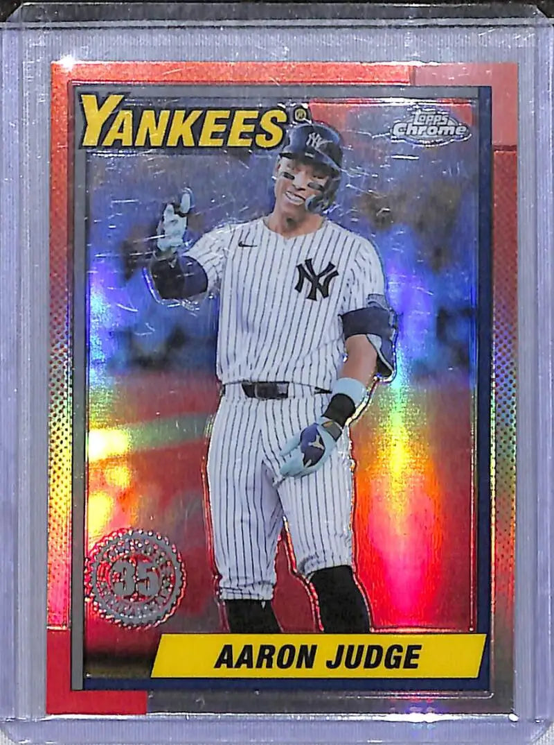 2025 Topps Chrome 35th Anniversary #90CB-11 Aaron Judge NM-MT New York Yankees