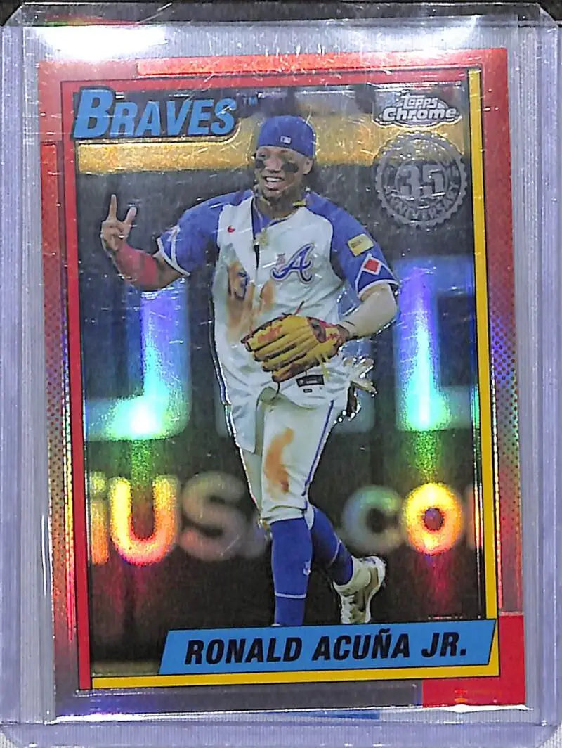 2025 Topps Chrome 35th Anniversary #90CB-2 Ronald Acuna Jr. NM-MT Atlanta Braves