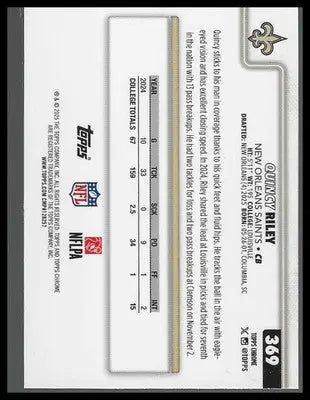 2025 Topps Chrome #369 Quincy Riley