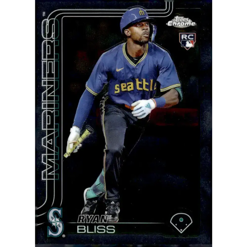 2025 topps Chrome #37 Ryan Bliss NM-MT RC Rookie Seattle Mariners Baseball Card - Baseball Card Single