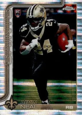 2025 Topps Chrome #391 Devin Neal Pulsar Refractor - Football Card Single