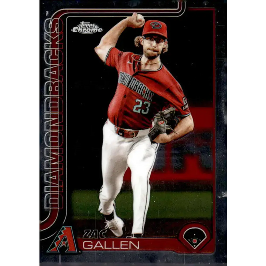 2025 topps Chrome #4 Zac Gallen NM-MT Arizona Diamondbacks Baseball Card - Baseball Card Single
