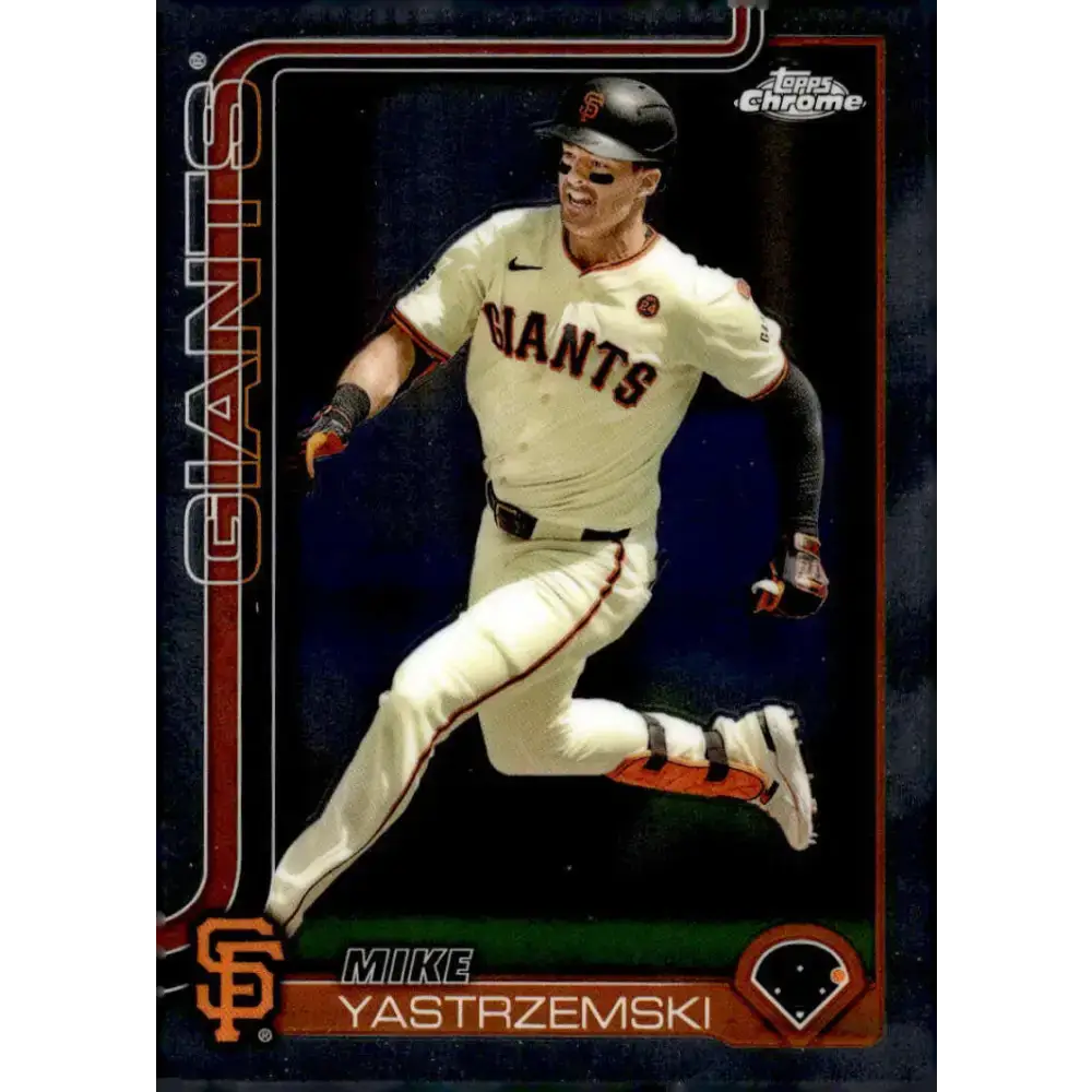 2025 topps Chrome #40 Mike Yastrzemski NM-MT San Francisco Giants Baseball Card - Baseball Card Single