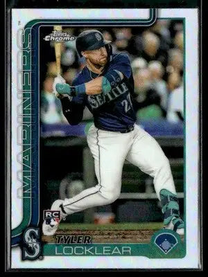 2025 Topps Chrome #41 Tyler Locklear Refractors - Baseball Card Single