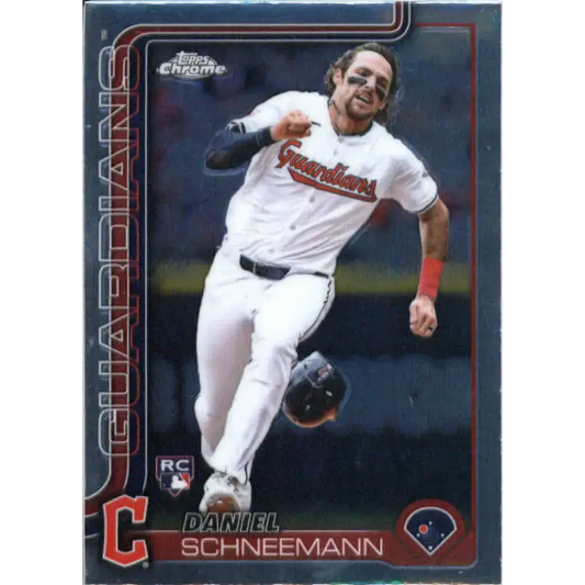 2025 topps Chrome #43 Daniel Schneemann NM-MT RC Rookie Cleveland Guardians Baseball Card - Baseball Card Single