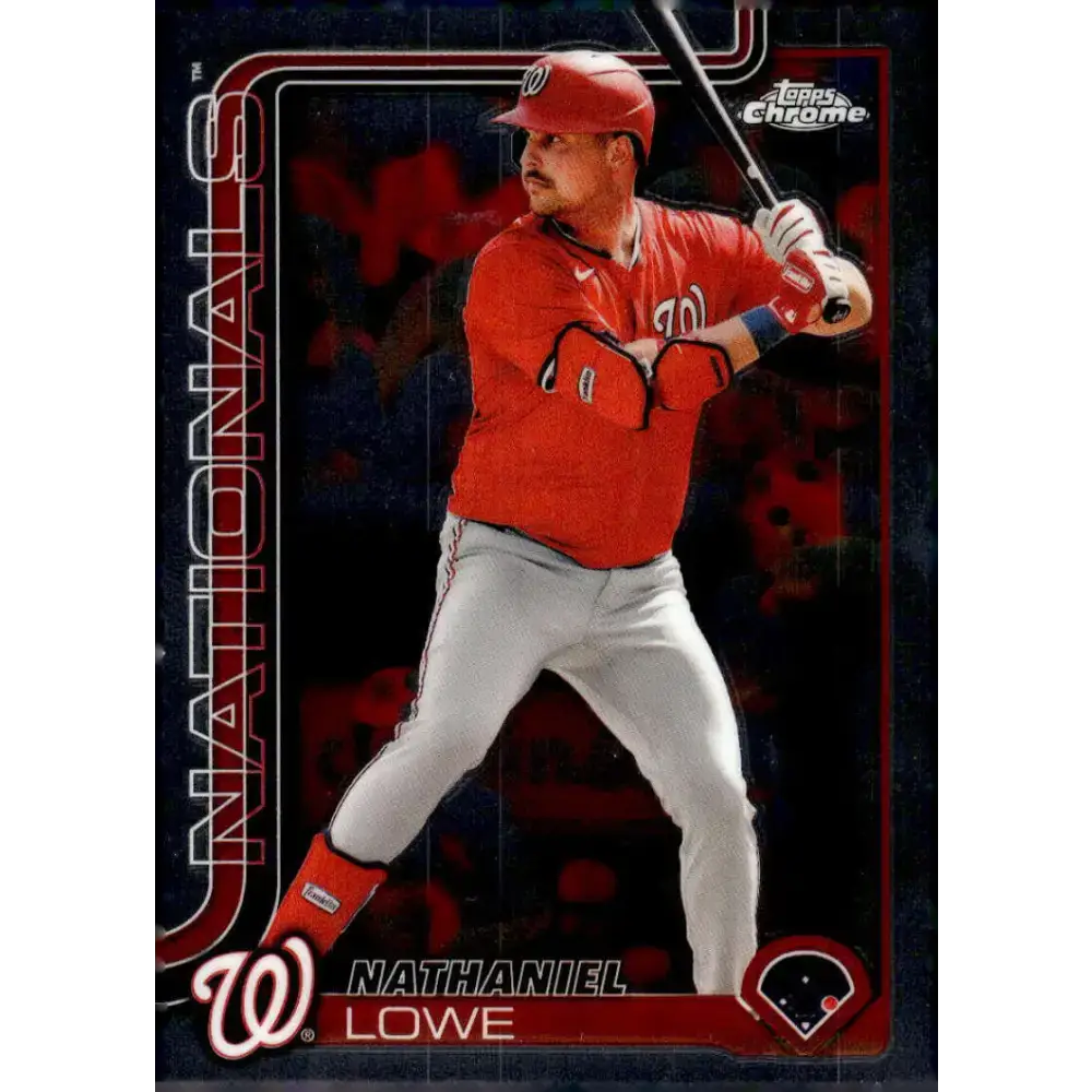 2025 topps Chrome #49 Nathaniel Lowe NM-MT Washington Nationals Baseball Card - Baseball Card Single