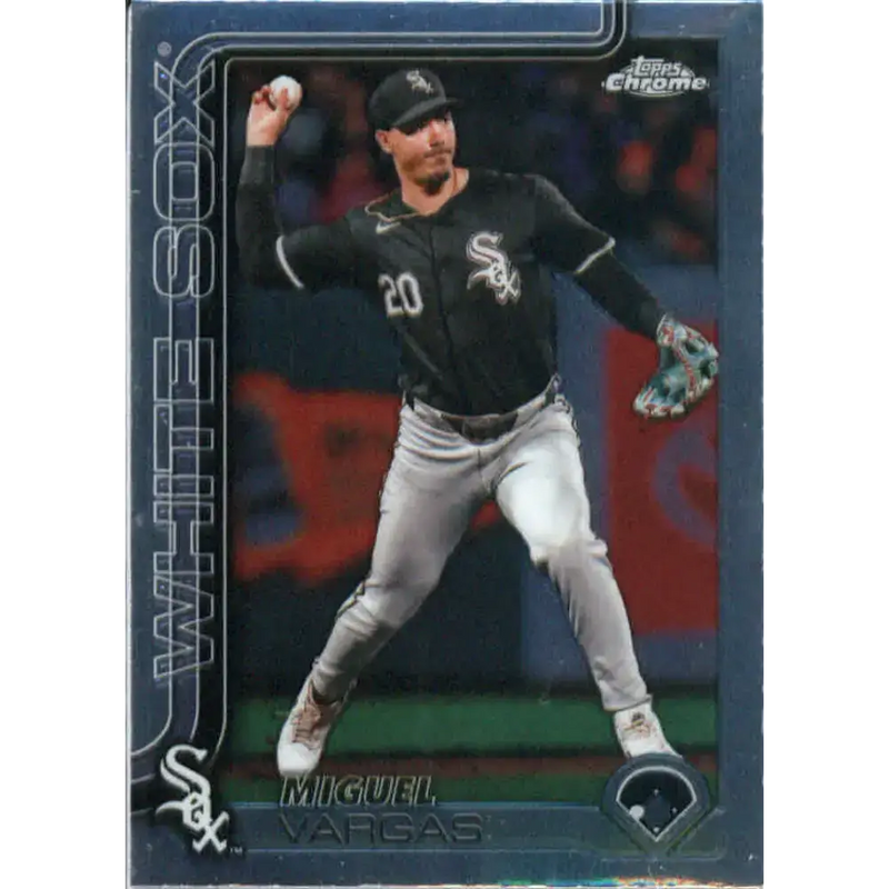 2025 topps Chrome #51 Miguel Vargas NM-MT Chicago White Sox Baseball Card - Baseball Card Single