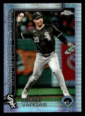 2025 Topps Chrome #51 Miguel Vargas Prism Refractors - Baseball Card Single