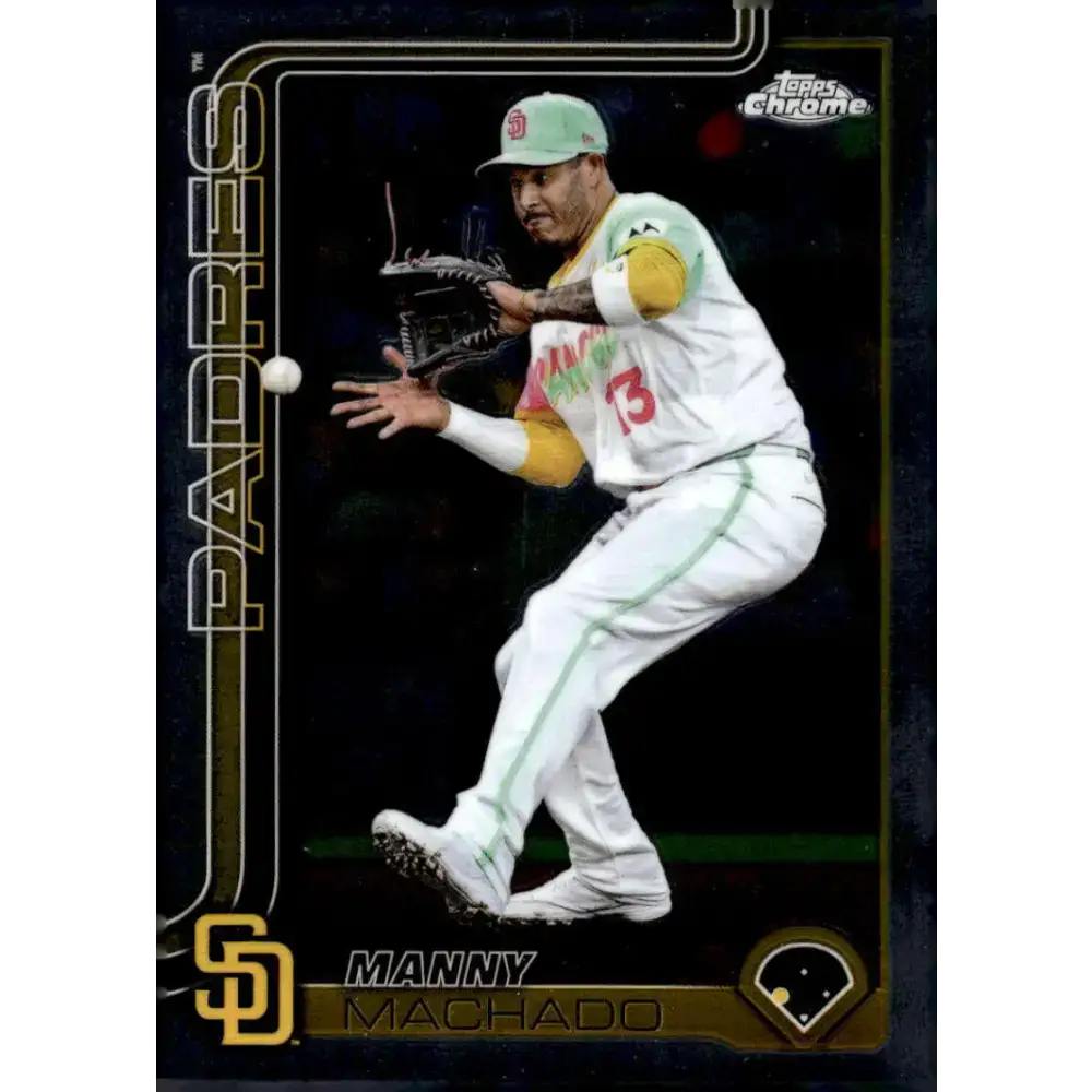 2025 topps Chrome #53 Manny Machado NM-MT San Diego Padres Baseball Card - Baseball Card Single