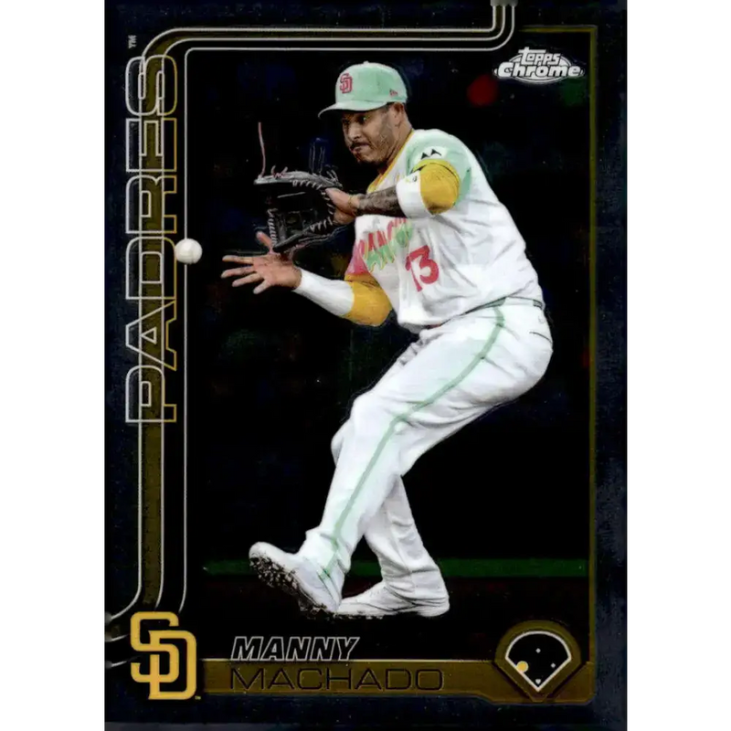 2025 topps Chrome #53 Manny Machado NM-MT San Diego Padres Baseball Card - Baseball Card Single