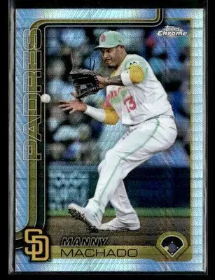 2025 Topps Chrome #53 Manny Machado Prism Refractors - Baseball Card Single