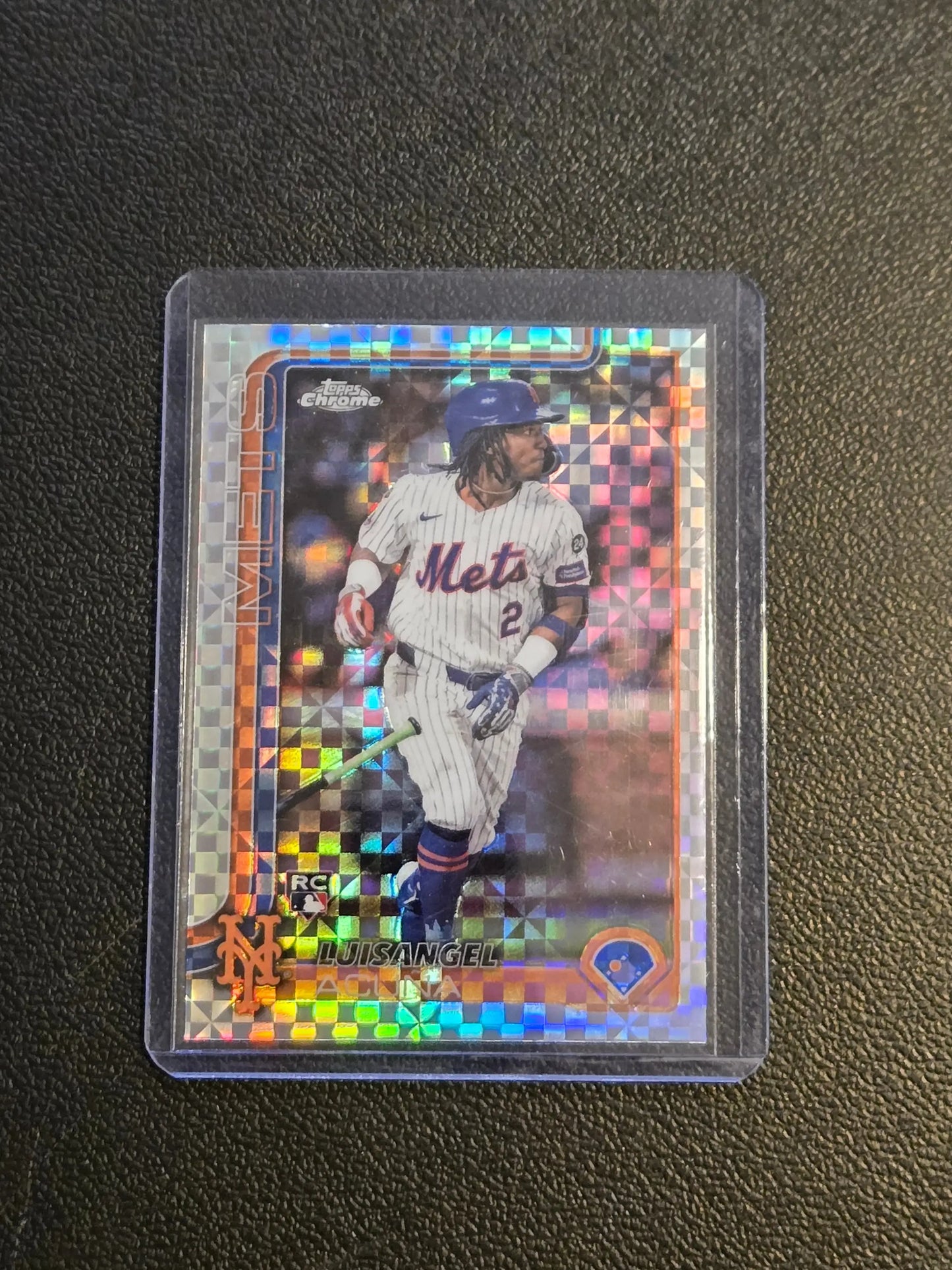 2025 Topps Chrome #56 Luisangel Acuña X-Fractors - Baseball Card Single