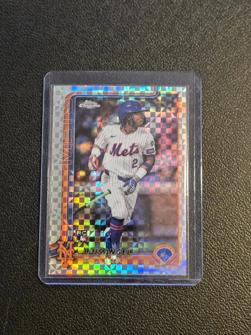 2025 Topps Chrome #56 Luisangel Acuña X-Fractors - Baseball Card Single