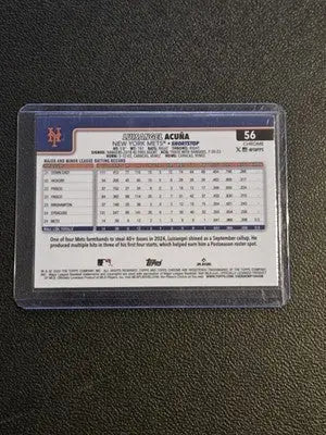 2025 Topps Chrome #56 Luisangel Acuña X-Fractors - Baseball Card Single