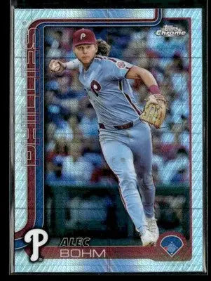 2025 Topps Chrome #57 Alec Bohm Prism Refractors - Baseball Card Single