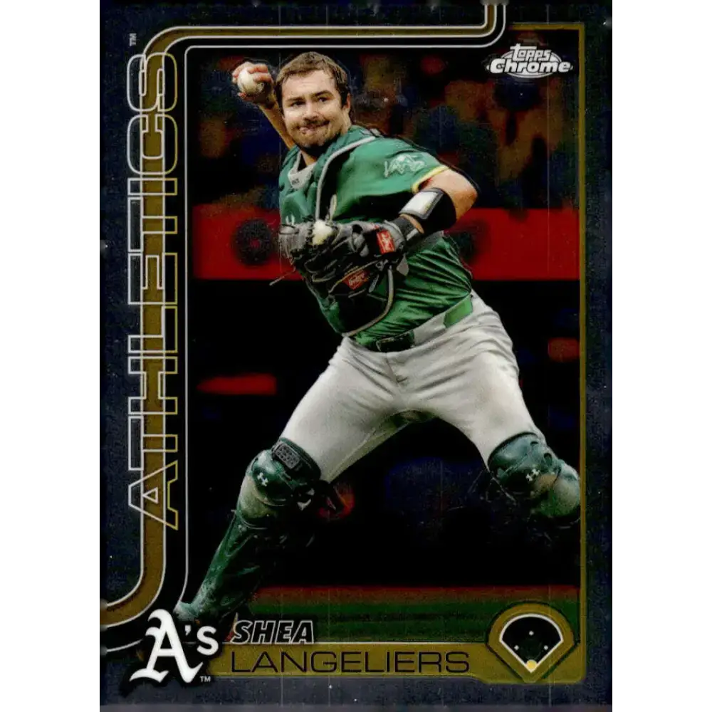 2025 topps Chrome #58 Shea Langeliers NM-MT Athletics Baseball Card - Baseball Card Single