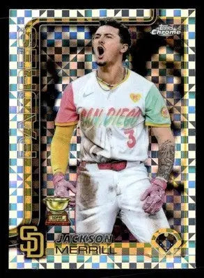 2025 Topps Chrome #61 Jackson Merrill X-Fractors - Baseball Card Single
