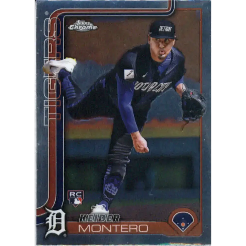 2025 topps Chrome #7 Keider Montero NM-MT RC Rookie Detroit Tigers Baseball Card - Baseball Card Single