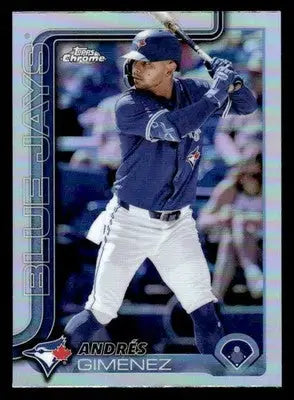 2025 Topps Chrome #70 Andrés Giménez Refractors - Baseball Card Single