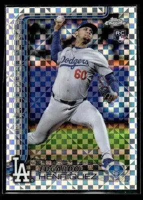 2025 Topps Chrome #71 Edgardo Henriquez X-Fractors - Baseball Card Single
