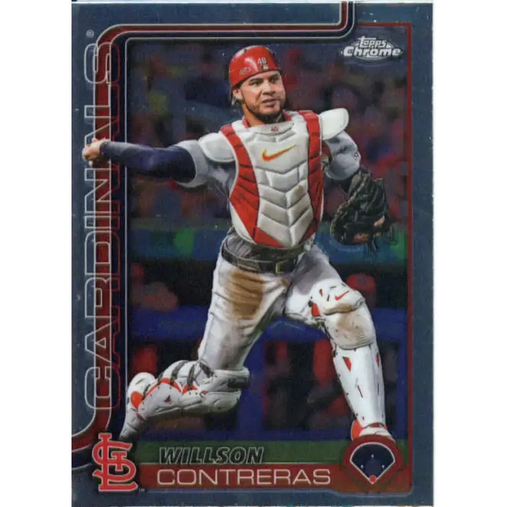 2025 topps Chrome #82 Willson Contreras NM-MT St. Louis Cardinals Baseball Card - Baseball Card Single