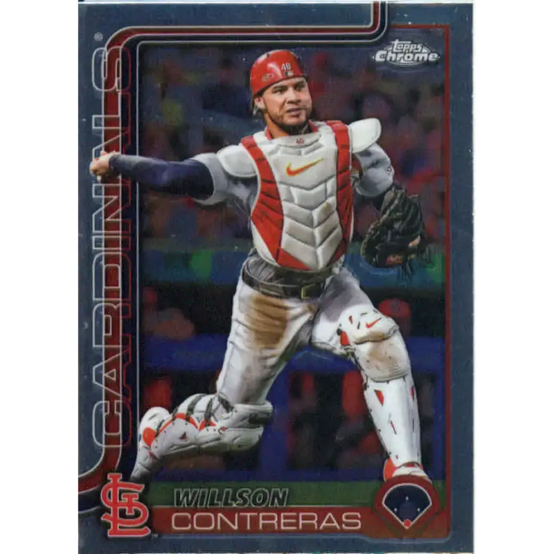2025 topps Chrome #82 Willson Contreras NM-MT St. Louis Cardinals Baseball Card - Baseball Card Single