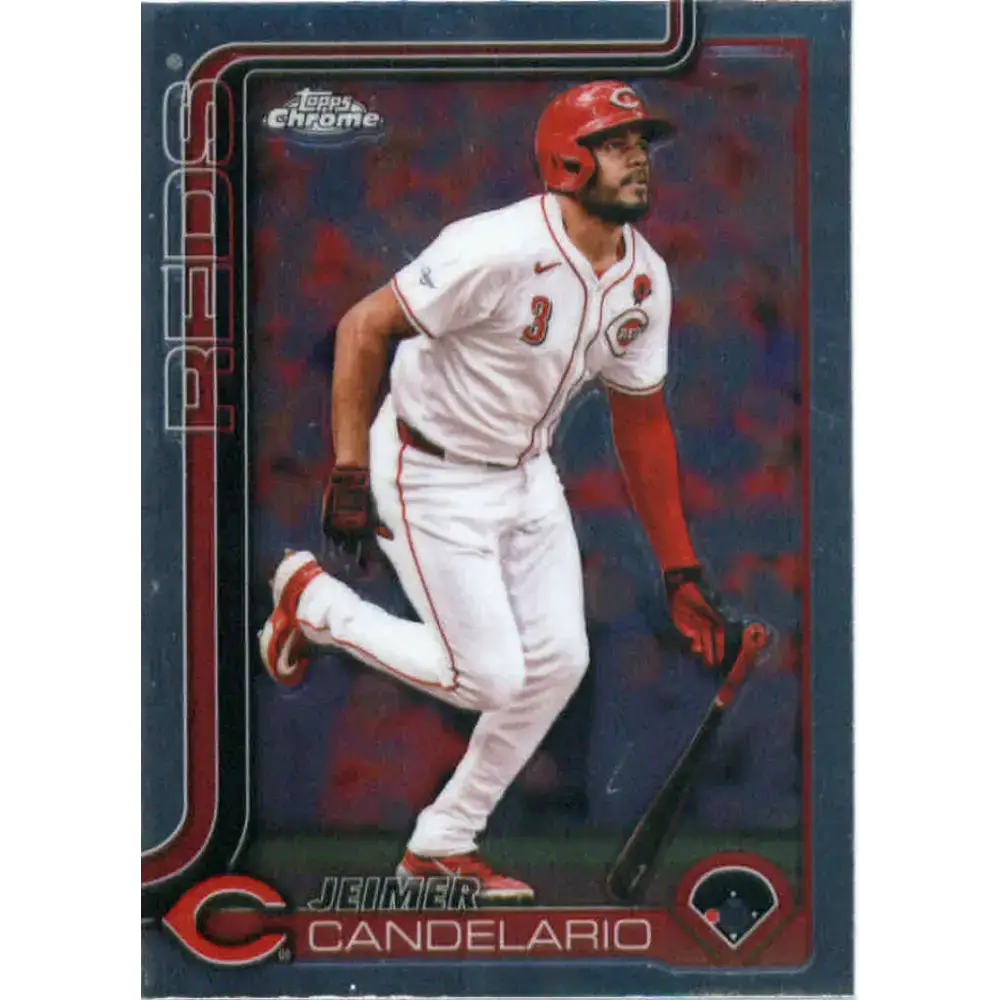 2025 topps Chrome #85 Jeimer Candelario NM-MT Cincinnati Reds Baseball Card - Baseball Card Single