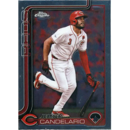 2025 topps Chrome #85 Jeimer Candelario NM-MT Cincinnati Reds Baseball Card - Baseball Card Single