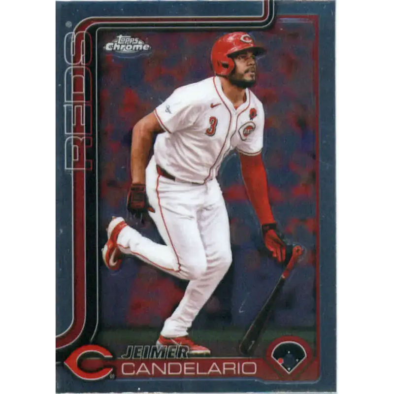 2025 topps Chrome #85 Jeimer Candelario NM-MT Cincinnati Reds Baseball Card - Baseball Card Single