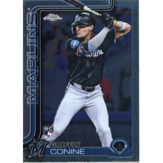 2025 topps Chrome #86 Griffin Conine NM-MT RC Rookie Miami Marlins Baseball Card - Baseball Card Single