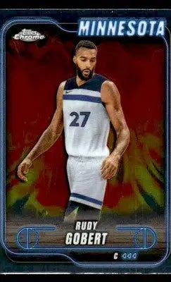 2025 Topps Chrome #90 Rudy Gobert - Basketball Card Single