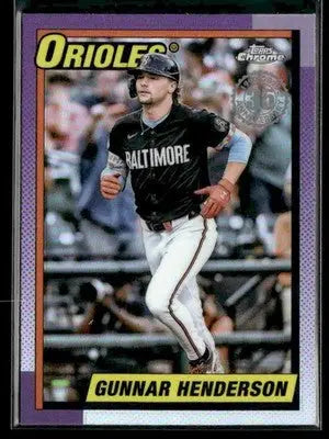 2025 Topps Chrome #90CB-3 Gunnar Henderson 1990 Topps Baseball 35th Anniversary - Baseball Card Single