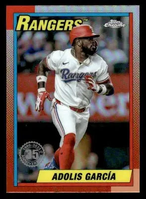 2025 Topps Chrome #90CB-4 Adolis Garcia 1990 Topps Baseball 35th Anniversary - Baseball Card Single