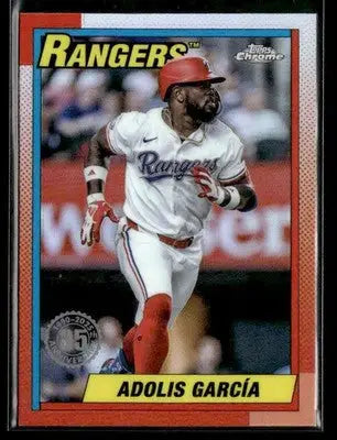 2025 Topps Chrome #90CB-4 Adolis Garcia 1990 Topps Baseball 35th Anniversary - Baseball Card Single