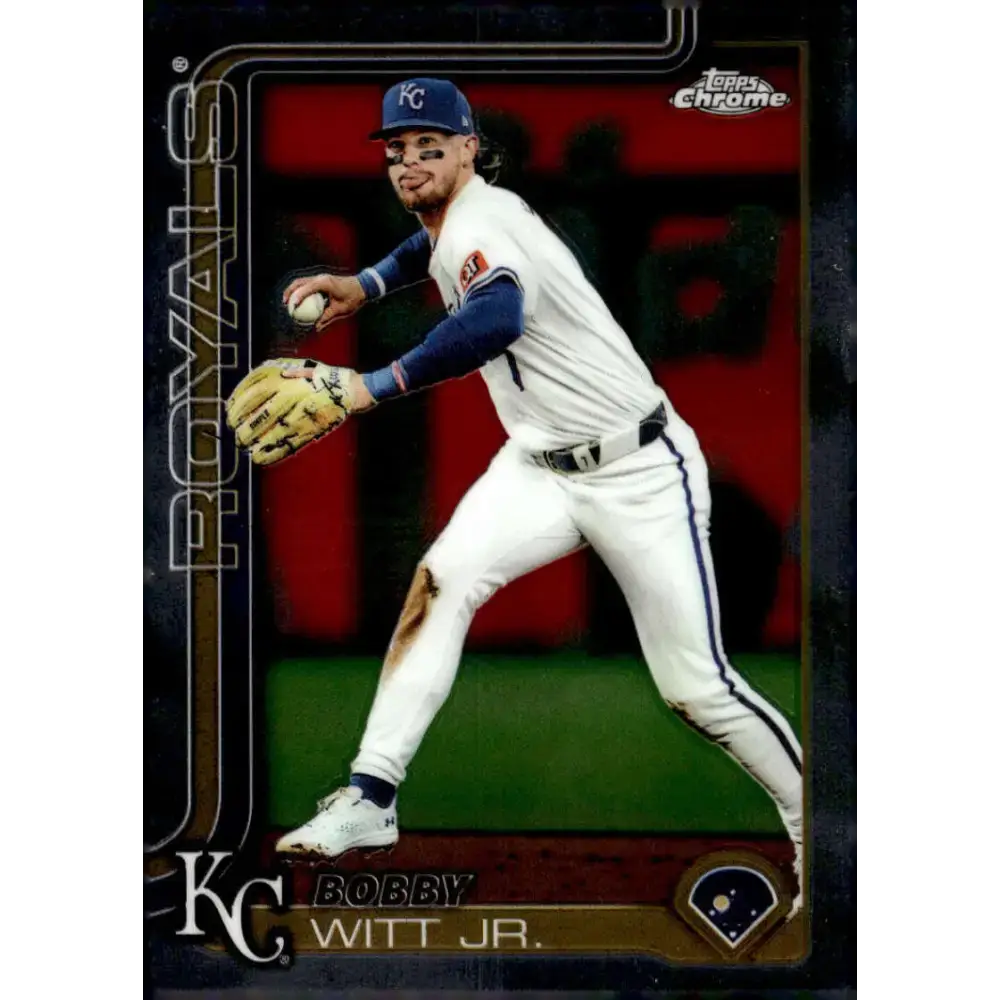 2025 topps Chrome #93 Bobby Witt Jr. NM-MT Kansas City Royals Baseball Card - Baseball Card Single