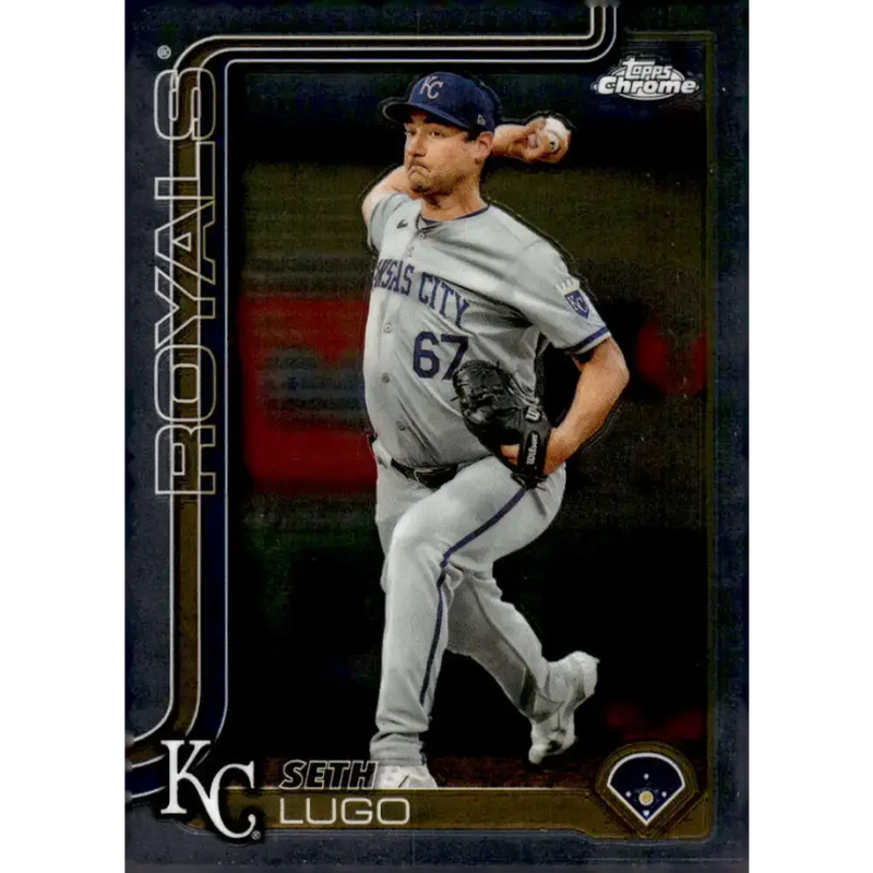 2025 topps Chrome #94 Seth Lugo NM-MT Kansas City Royals Baseball Card - Baseball Card Single