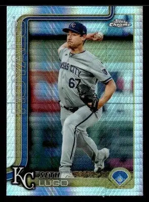 2025 Topps Chrome #94 Seth Lugo Prism Refractors - Baseball Card Single