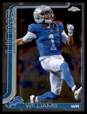 2025 Topps Chrome #97 Jameson Williams - Football Card Single