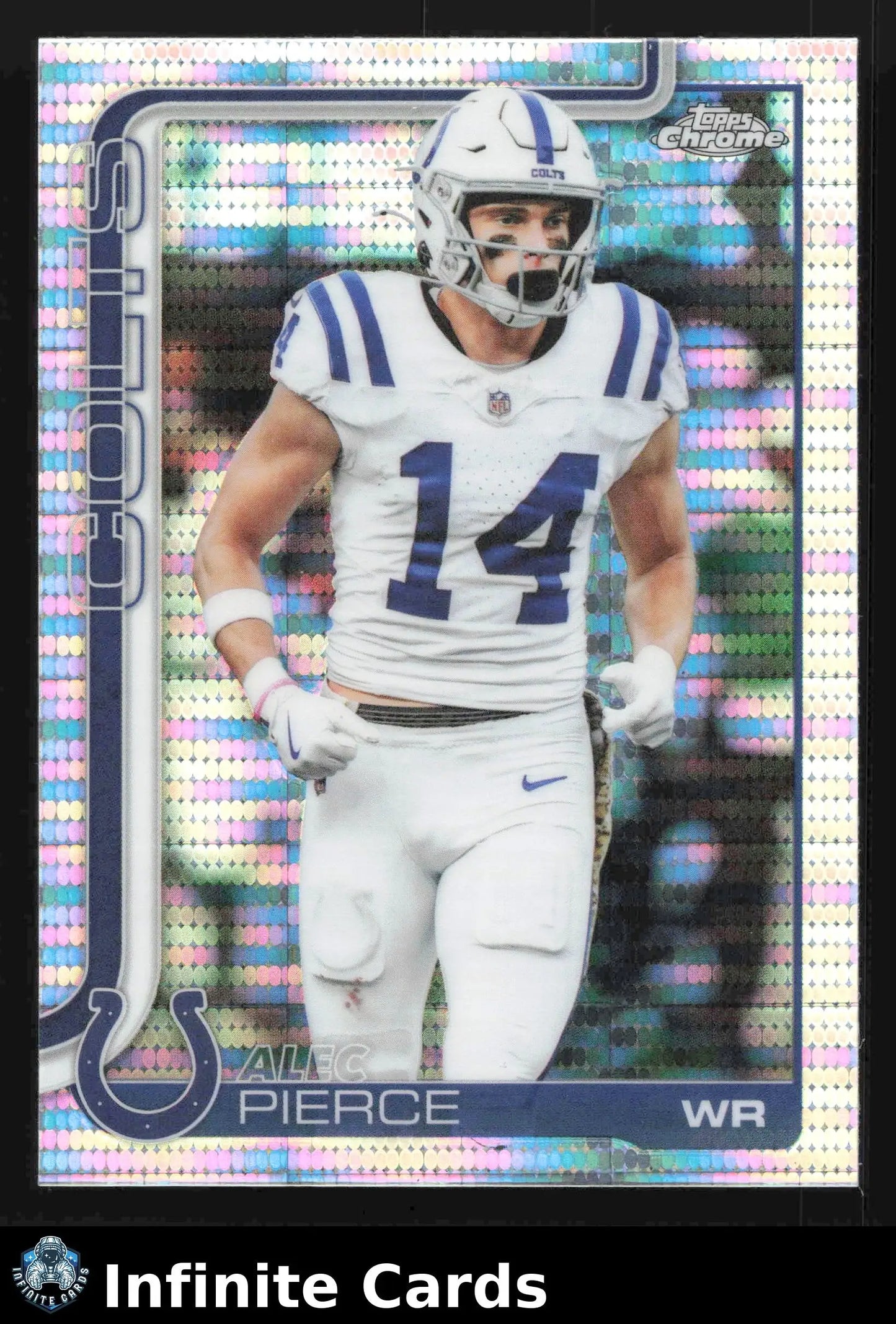 2025 Topps Chrome ALEC PIERCE #125 Pulsar Refractor Indianapolis Colts - Football Card Single