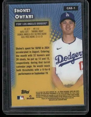 2025 Topps Chrome All-Etch Shohei Ohtani #CAE-1 All-Etch Baseball