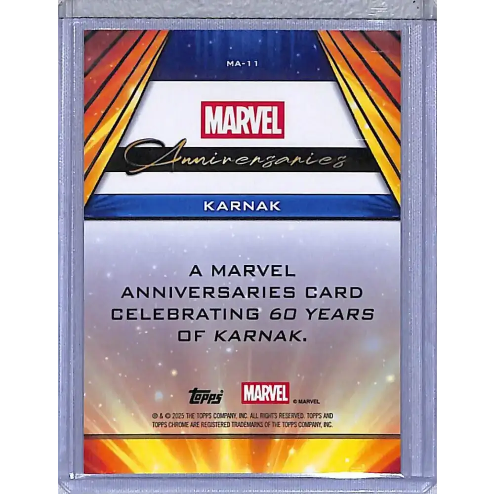 2025 Topps Chrome Anniversaries #MA-11 Karnak NM-MT - Marvel Card Single