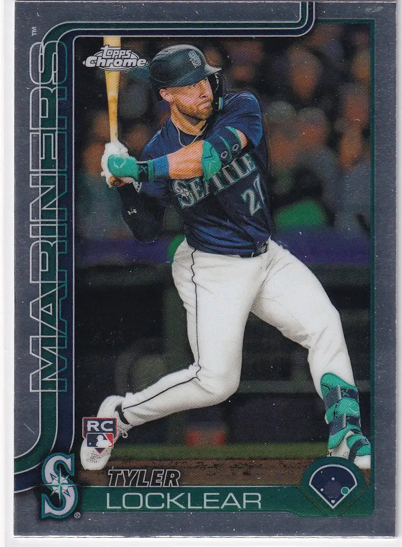 Tyler Locklear 2025 Topps Chrome Baseball card in the Topps Chrome baseball collection