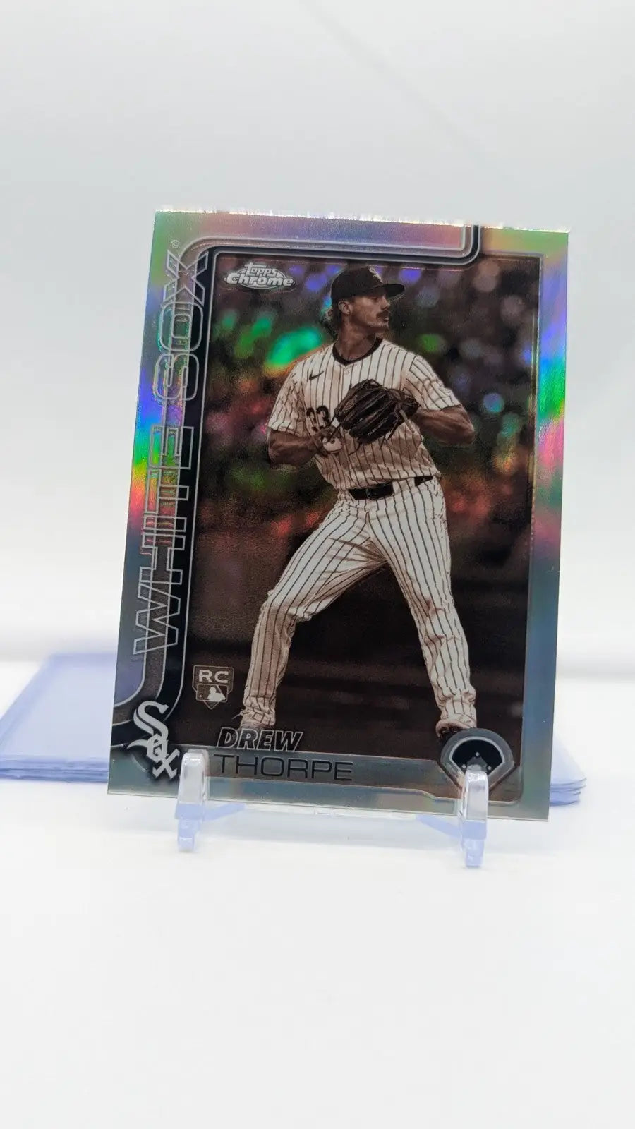 2025 Topps Chrome Baseball Drew Thorp RC Sepia Refractor #275 White Sox - Baseball Card Single