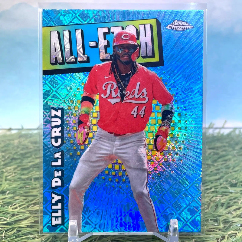 2025 Topps Chrome Baseball Elly De La Cruz All Etch LOGOFRACTOR - Baseball Card Single
