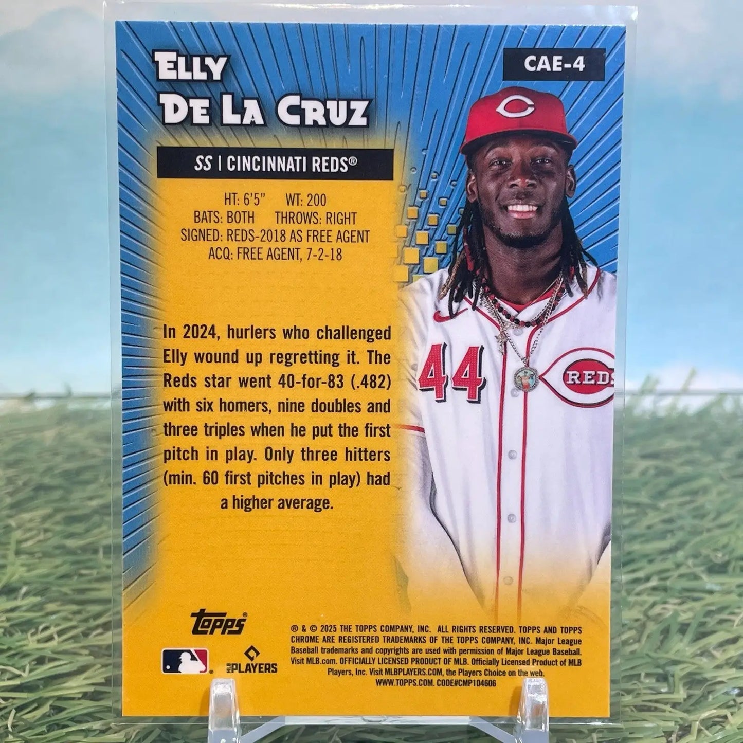 2025 Topps Chrome Baseball Elly De La Cruz All Etch LOGOFRACTOR - Baseball Card Single
