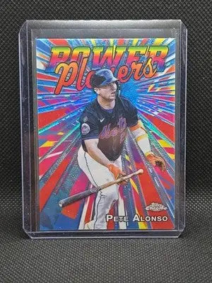 2025 Topps Chrome Baseball Power Players PP-12 Pete Alonso New York Mets