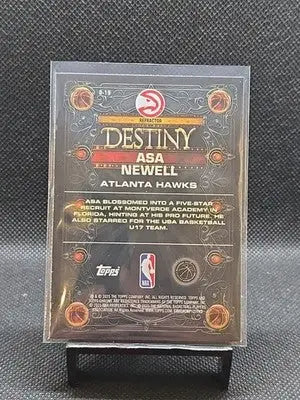 2025 Topps Chrome Basketball Asa Newell Rookie Destiny Insert Refractor #D-19 - Basketball Card Single