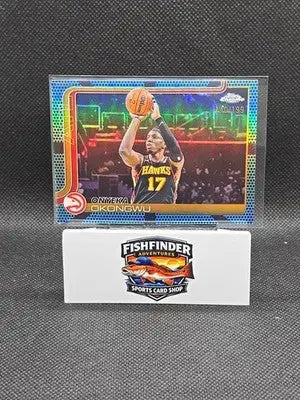 2025 Topps Chrome Basketball Onyeka Okongwu #21 Aqua Basketball Refractor /199 - Basketball Card Single