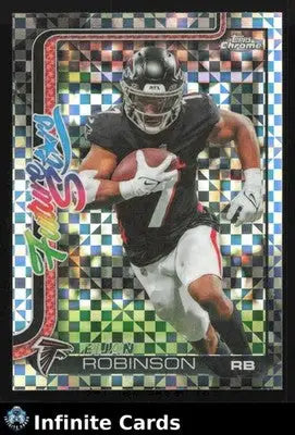 2025 Topps Chrome BIJAN ROBINSON #FS-9 X-Fractor Atlanta Falcons